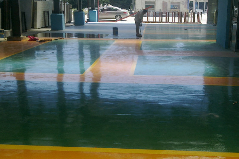 山东环氧树脂防滑涂装地坪施工