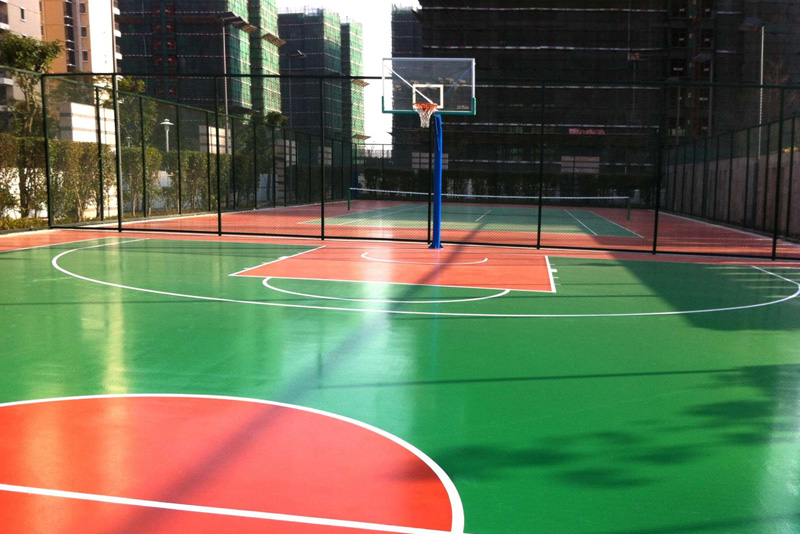 篮球场耐候型聚氨酯涂装地坪